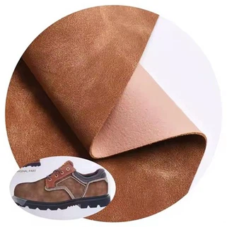 Heildsölu Sérsniðin gervi gervi pu leðurefni burstaður yangbuck nubuck dúkur skór að búa til efni fyrir menn skó